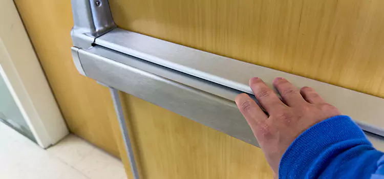 Installing a Push Bar on a Door Forest Lake